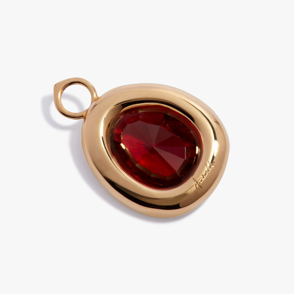 18ct Yellow Gold Garnet Sweetie Earring Drops | Annoushka jewelley